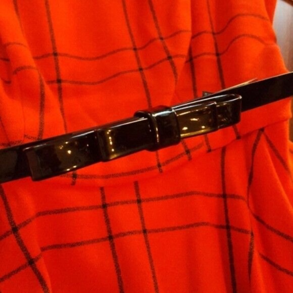 ELLE "Lady in RED" Dress - Fit & Flare fit - full skirt, sleeveless - Sz 12 - Picture 5 of 5